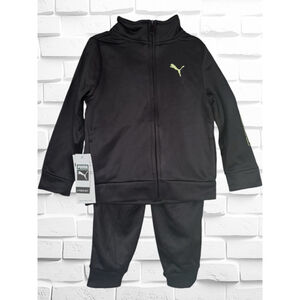 Puma Infant Boys 24 Months 3 Piece Jogger Set • T-shirt Jacket & Joggers BNWT